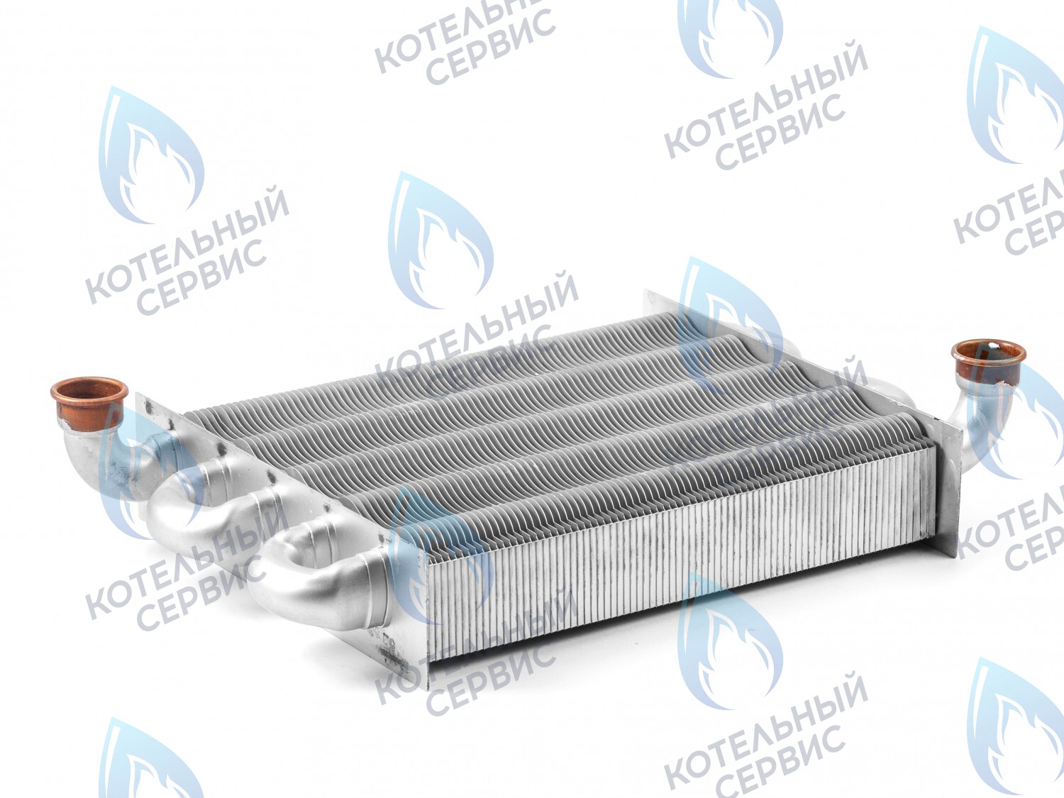 Теплообменник первичный (основной) (крепление - клипсы) Ferroli Fortuna Pro F13-F24 (398002570,398615500)