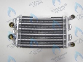 Теплообменник битермический 18 кВт 210мм GazEco 18-T-1 (до 05.2016)