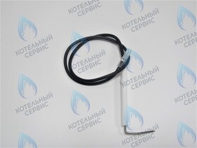 Электрод с кабелем розжига (левый) (для GAZLUX,GAZECO произведенных до 2012 г.) (05-2022)