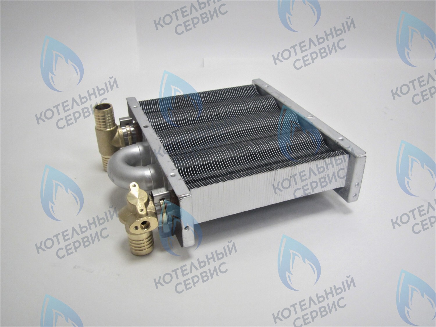 Теплообменник первичный основной (с фитингами) 142мм 67 FIN (100 HSG/ICH/MSC) DAEWOO