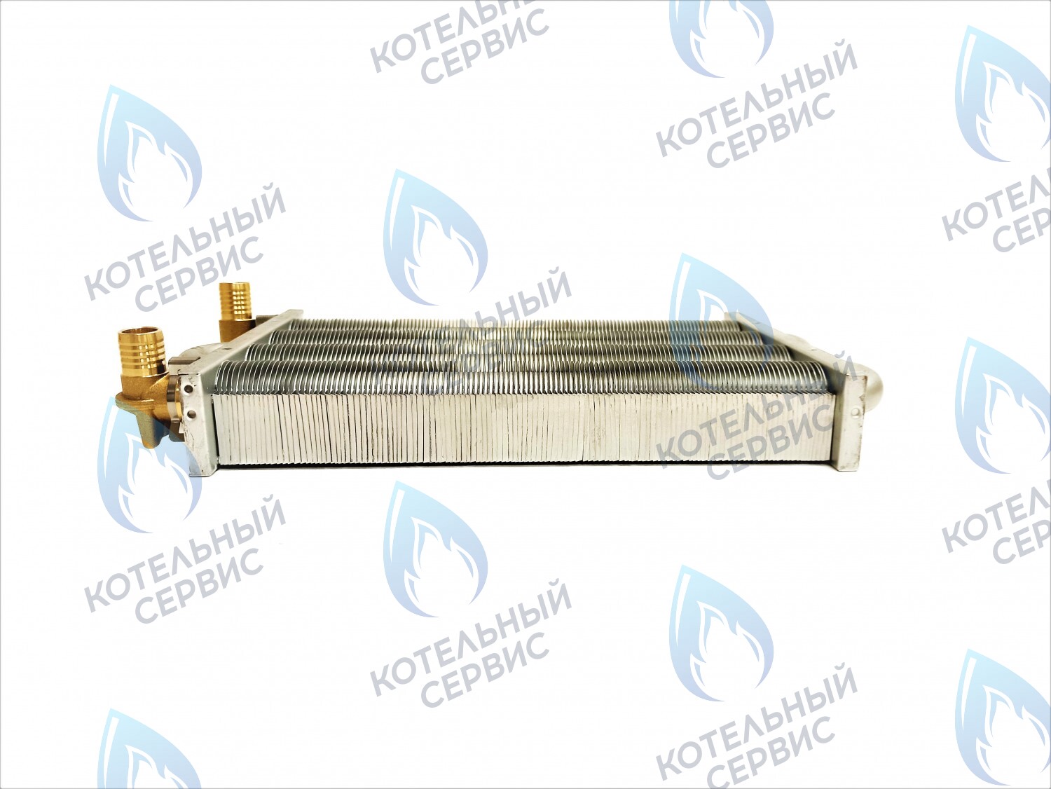 Теплообменник отопления с фитингами (280 мм) 122 FIN (250-300MSC) DAEWOO