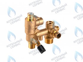 Гидроузел с краном подпитки и турбиной протока (20/24 кВт) Alpenhoff Baden (15199111)