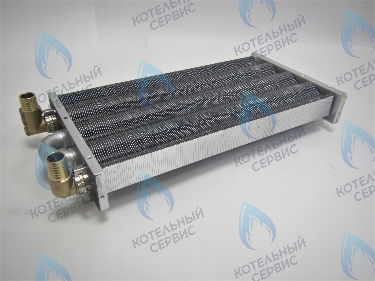 Теплообменник отопления с фитингами (348 мм) 147 FIN (350MSC) DAEWOO