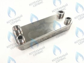 Теплообменник ГВС вторичный 12 пластин HRALE VAILLANT VCW / VMW-1, VAILLANT ThermaMAX/TurboMAX (065034, 064950, 064946, 17B2071402)