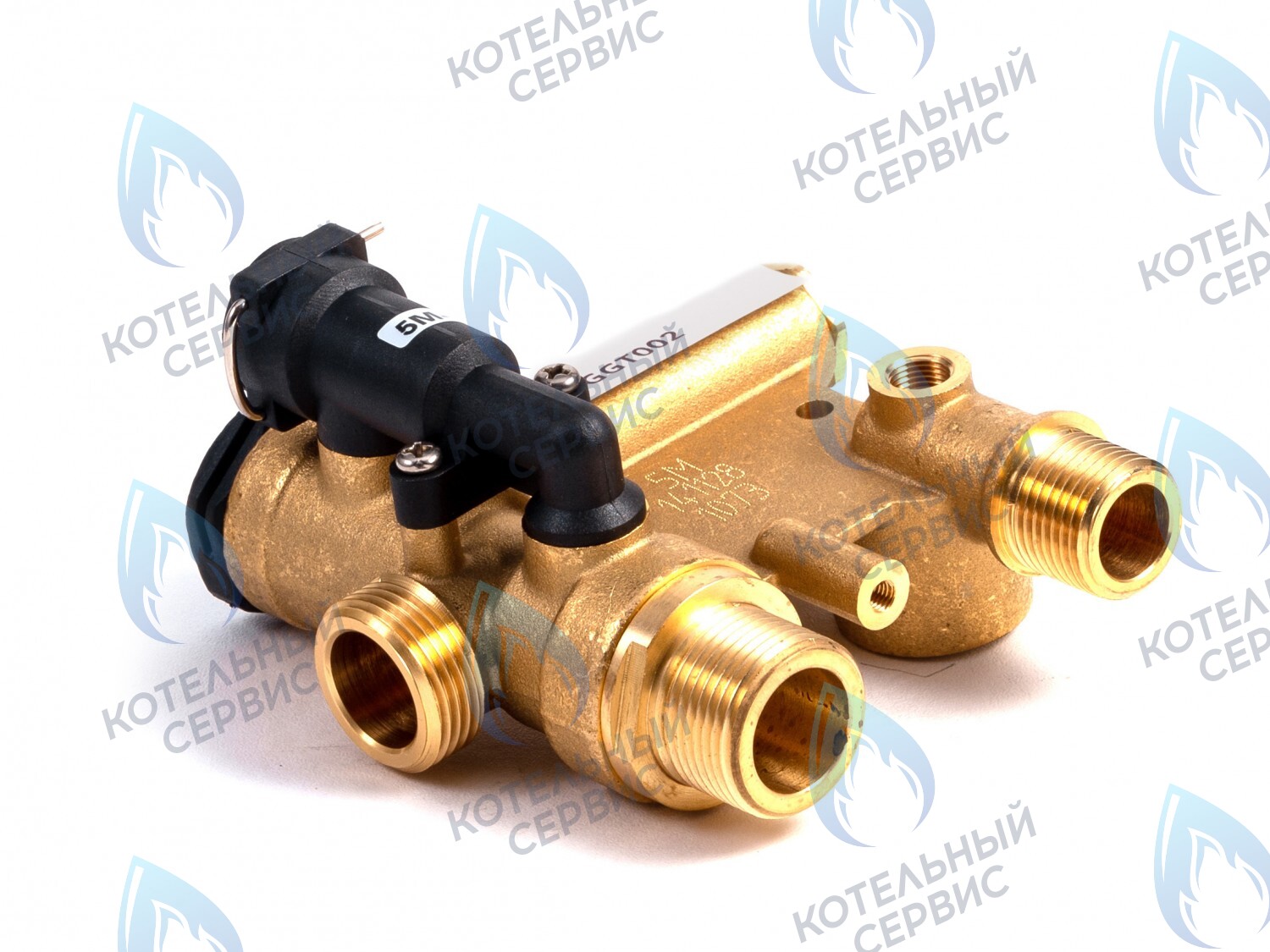 Трехходовой клапан (Гидроузел трехходового крана) латунь FERROLI
