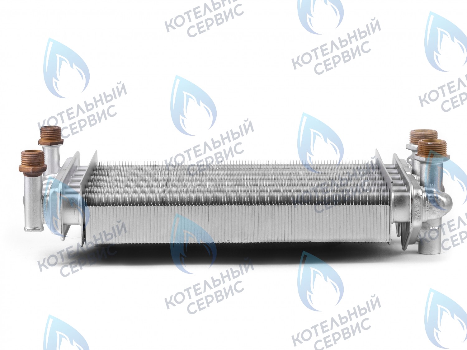 Битермический теплообменник 270мм ARISTON TX/T2 998619 (с двумя отверстиями под датчики температуры)