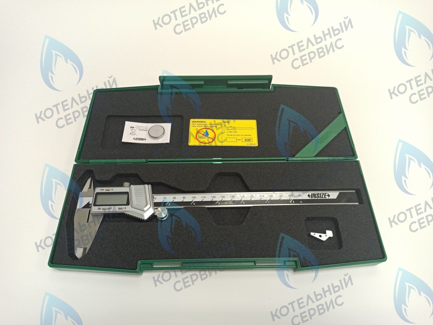 Штангенциркуль металлический INSIZE 0-200мм с ЖК дисплеем