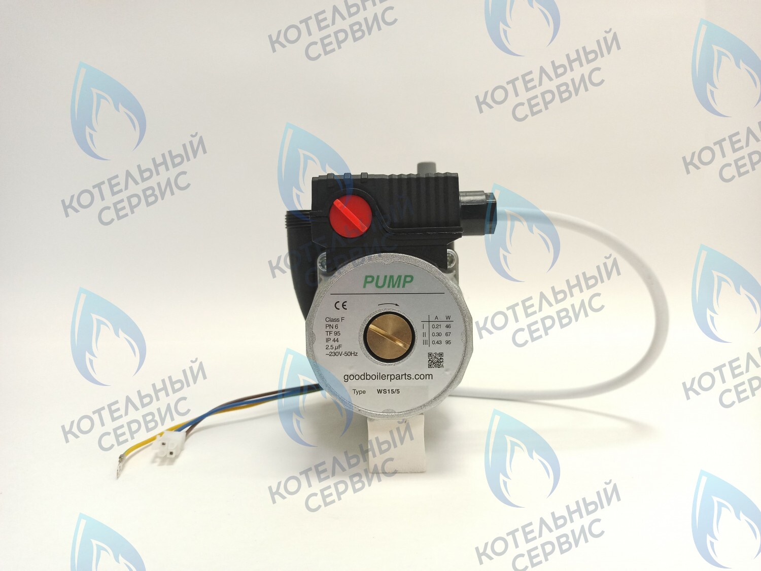 Циркуляционный насос в сборе PUMP WS15/5 с проводом вариант замены насоса Navien Deluxe, Ace, Atmo, 30000469A, 30000469B.