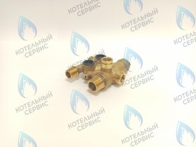 Трехходовой клапан в сборе (новый вариант) HAIER HEC F21S(T) (530002919, 0530002919), POLYKRAFT (03-8009)