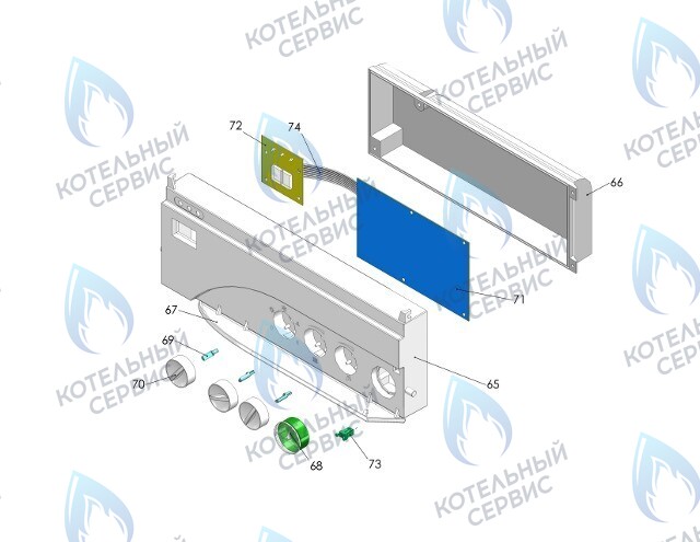 Задняя часть корпуса автоматики THERMONA