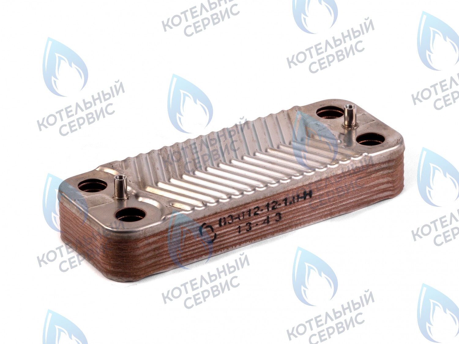 Теплообменник вторичный (ГВС) 12 пластин Ferroli (RU) Fortuna Special (NG)