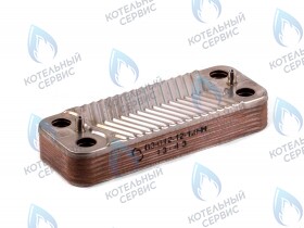 Теплообменник вторичный (ГВС) 12 пластин Ferroli (RU) Fortuna Special (NG)