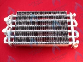 Би-термический теплообменник 23кВт (260мм трубки 19/14мм для котлов до 07/2013) ROC