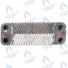 Теплообменник ГВС вторичный 16 пластин BAXI LUNA, BUDERUS GB22 (7101628), Saunier Duval (05733000)