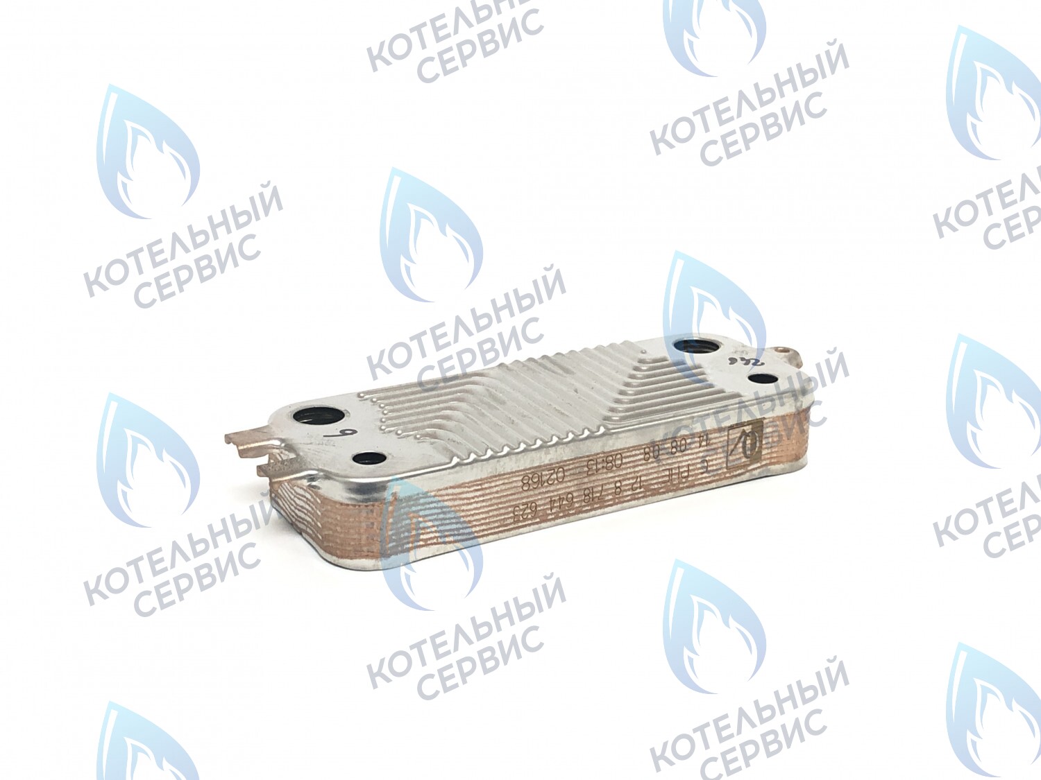 Теплообменник  вторичный пластинчатый ГВС 12 пластин  BOSCH WBN6000/2000 12C/18C