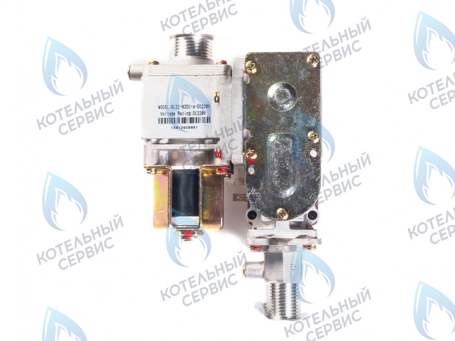 Газовый клапан (электронная регулировка) BL22-02DC-DC220V Подключение 1/2 FERROLI (398000090,46560120), KoreaStar (KS90264100),Thermex