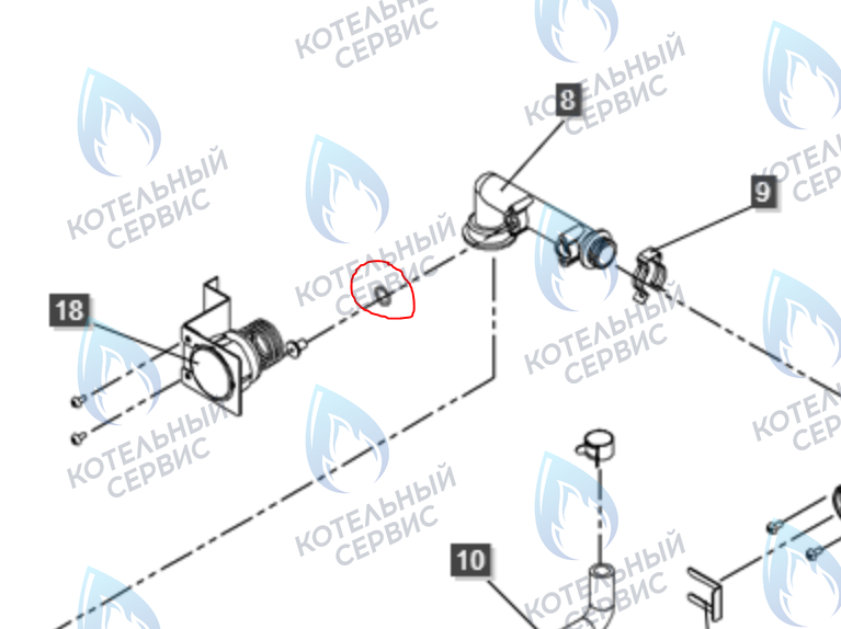 Кольцо уплотнительное O-ring NAVIEN (SILICONE,P11,11×6t) (манометр) (BH2423076A)