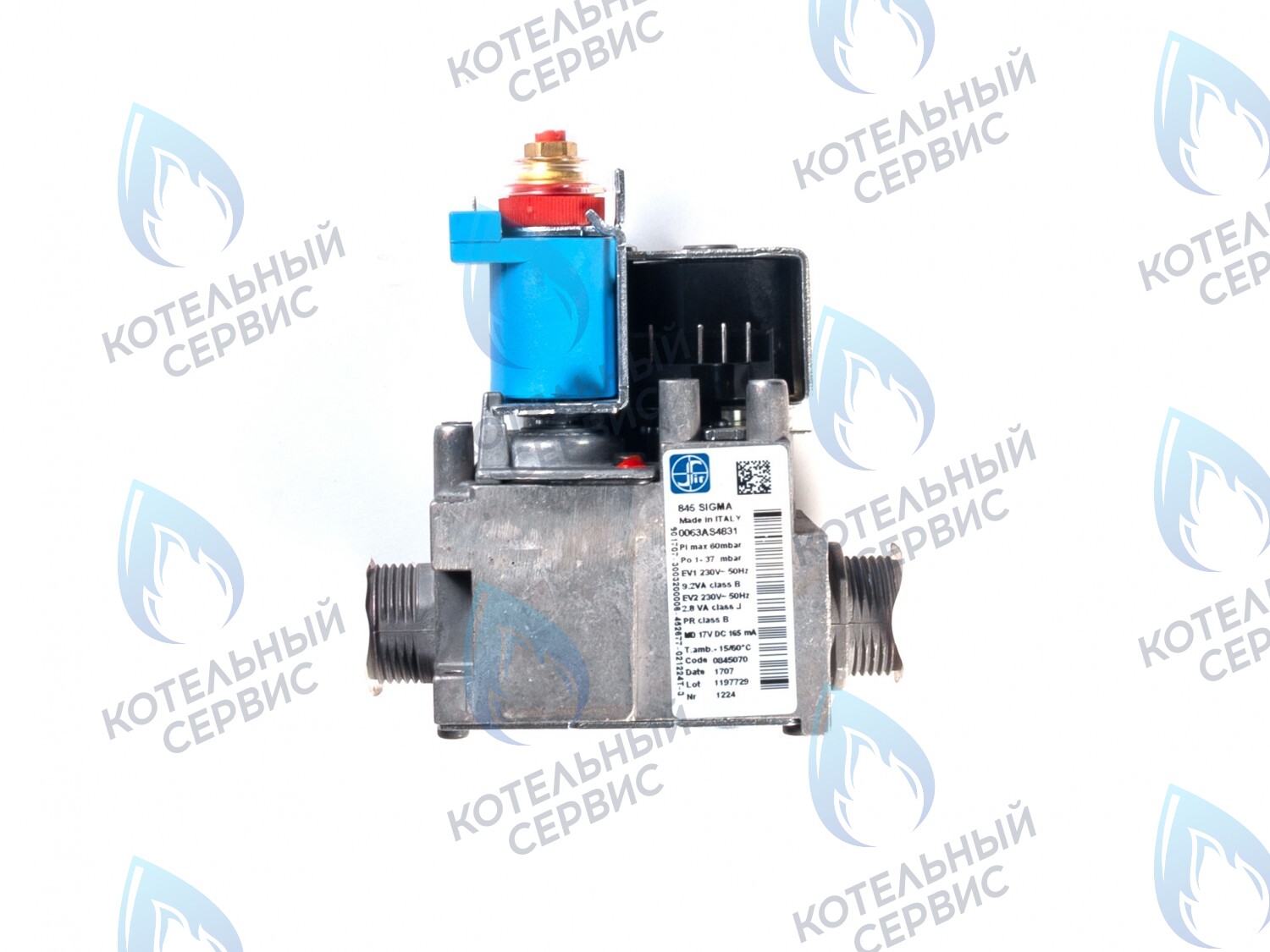 Газовый клапан SIT SIGMA 845 220VAC (переменный ток) PROTHERM (0020023213, 0020118636), ARISTION (65100516), FONDITAL, NOVA FLORIDA, ALPHATHERM (6VALVGAS04), ELECTROLUX (AA10021021, BI1093 104) и др.
