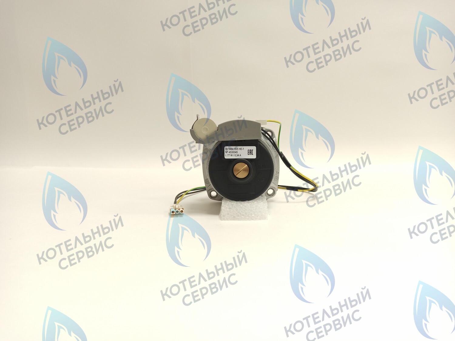 Двигатель насоса (черный пластик) (без улитки, с терминалом) (12/5, 15/5) аналог WILO 82w INTMSL15/5 HE-1 (21мм по часовой)