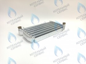 Теплообменник первичный основной 295мм (с клипсой датчика перегрева) подходит для  Baxi Eco 3, Luna 3, Luna Comfort 240 i-Fi 620860/5681190, Westen Star Digit 240 i-Fi, Hi-Therm OPTIMUS 36кВт
