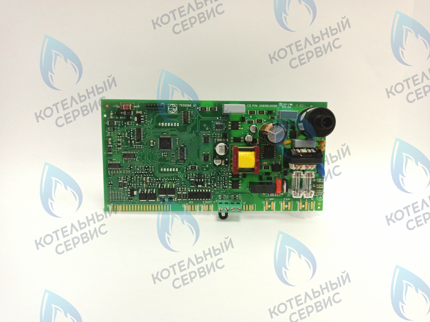 Плата управления BUDERUS U072 (кнопки справа + и -) (до 01.06.2017 сер. номера до 754) (87186496780, 87186477370, 87186440920)