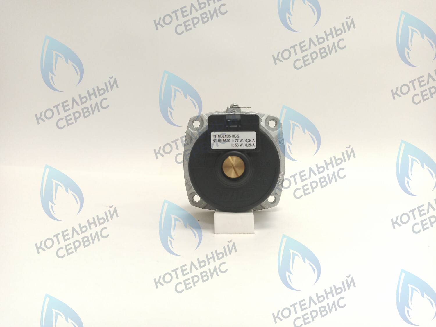 Двигатель насоса (черный пластик) (без улитки, без терминала, 2 скорости) аналог WILO 82w INTMSL15/5 HE-2 (21мм по часовой)