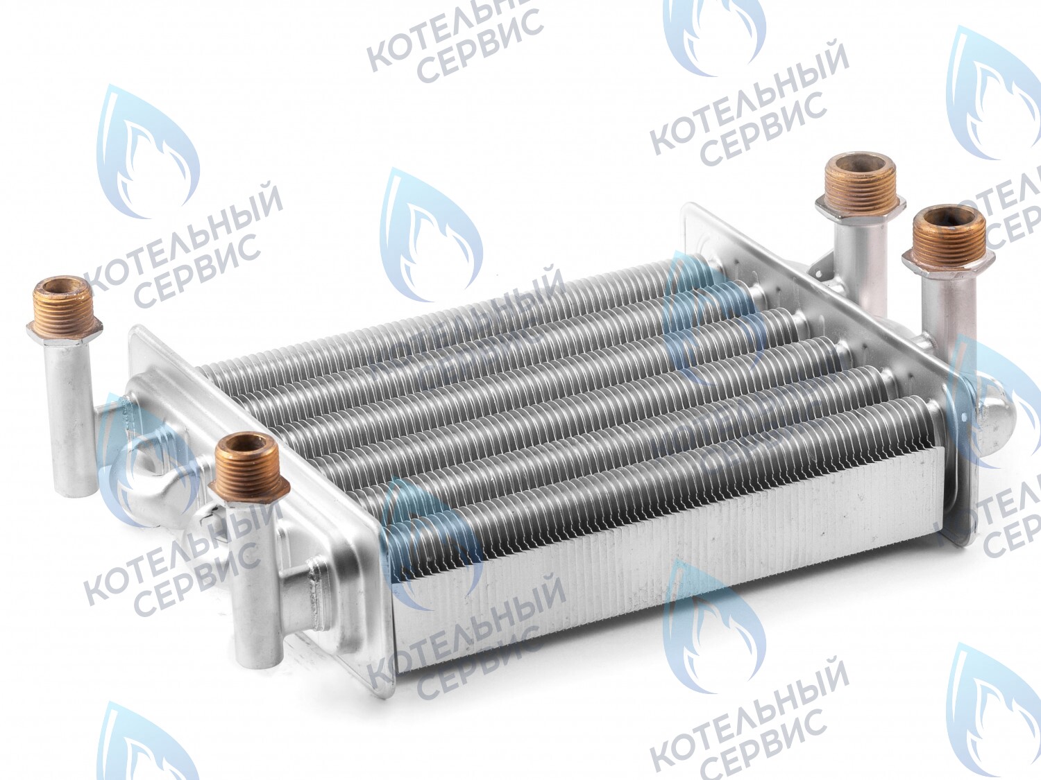 Теплообменник для котла 230 мм (223 мм внутри) KoreaStar Ace 24 (KS90263870), Ferroli Domina PRO 24 (398063870)