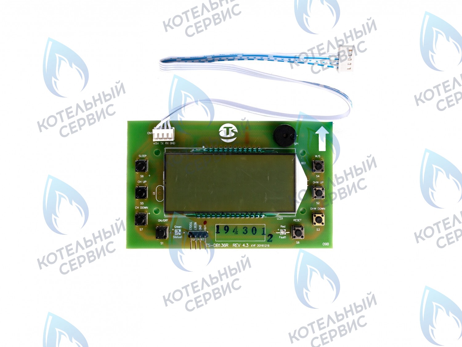 Дисплей платы CB031 (05-4004-02) Gazlux, Gazeco 24 C1/C2/T1/T2 (с 05.2016 г.)