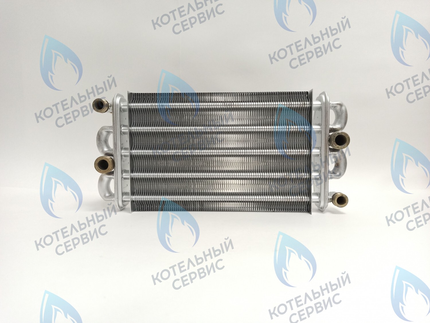 Битермический теплообменник FONDITAL, NOVA FLORIDA, ALPHATHERM,  PROTHERM (в комплекте есть заглушка для одного отверстия) 6SCAMBIM03, 0020025297