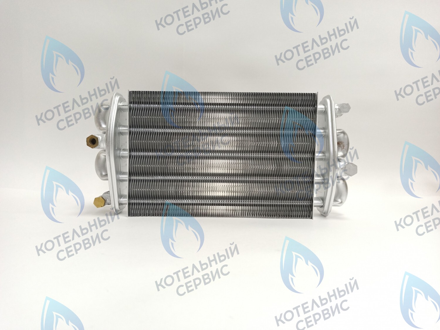 Битермический теплообменник FONDITAL, NOVA FLORIDA, ALPHATHERM,  PROTHERM (в комплекте есть заглушка для одного отверстия) 6SCAMBIM03, 0020025297