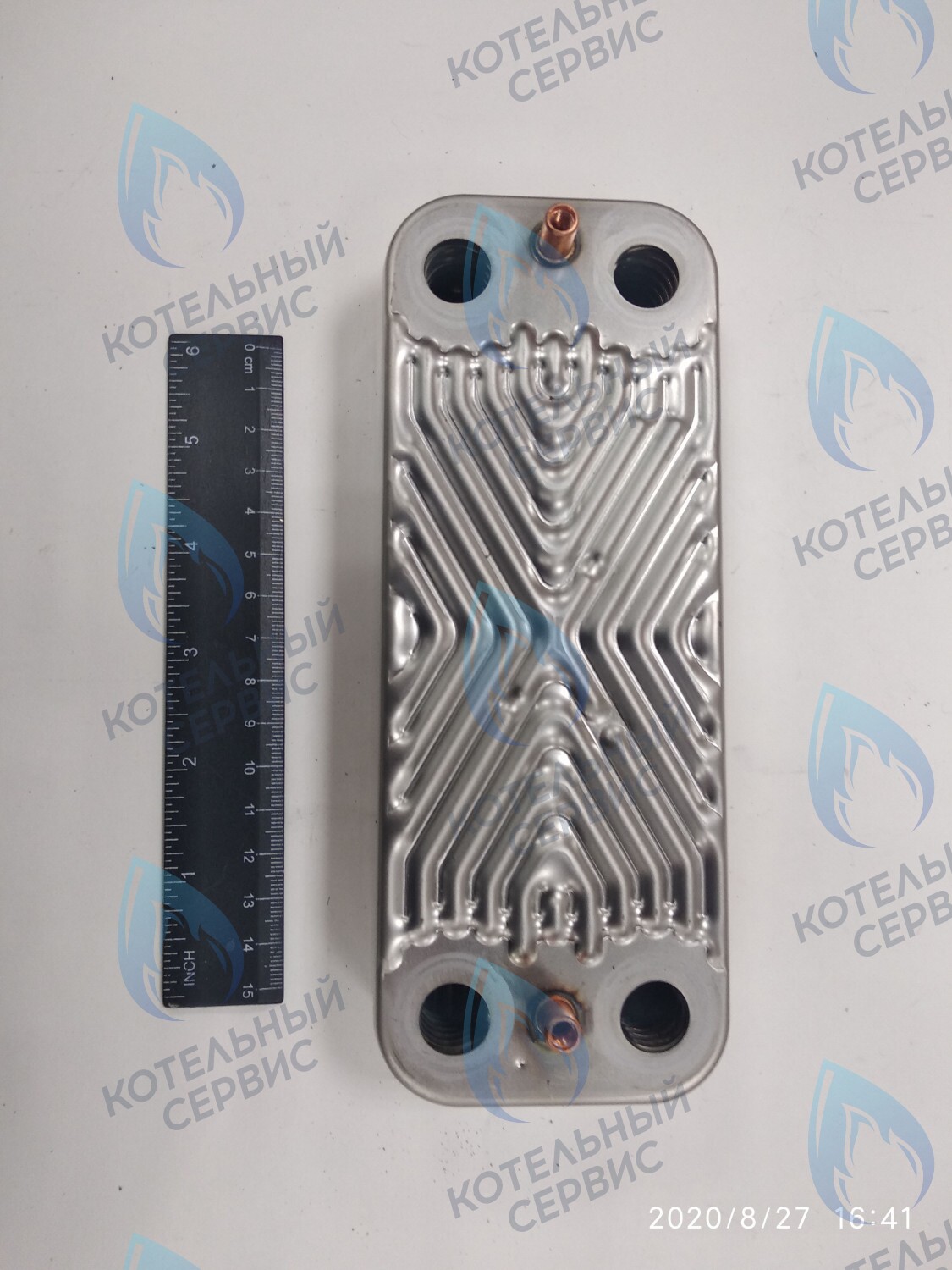 Теплообменник ГВС пластинчатый вторичный 14 пластин (PLATE HEAT EXCHANGER) BAXI