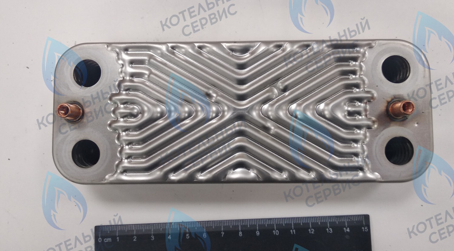 Теплообменник ГВС пластинчатый вторичный 14 пластин (PLATE HEAT EXCHANGER) BAXI