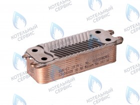 Теплообменник вторичный ГВС VAILLANT ATMO/TURBOTEC PLUS 20кВт, 24кВт, 28кВт (0020006261)