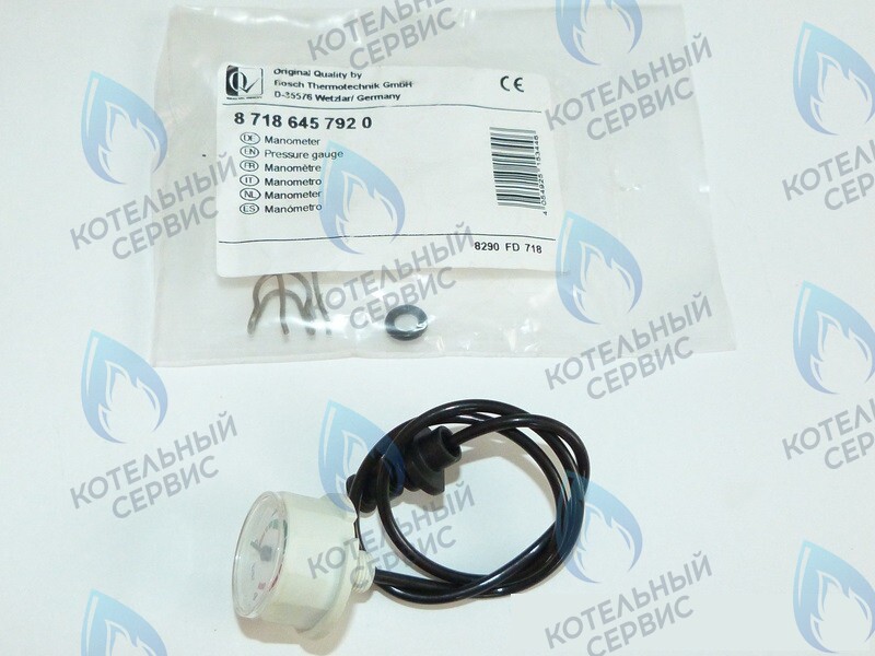 Манометр с трубкой BUDERUS