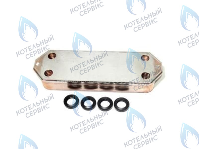 Теплообменник пластинчатый (вторичный) 14 пластин для котлов Viessmann Vitopend 100-W WH0A