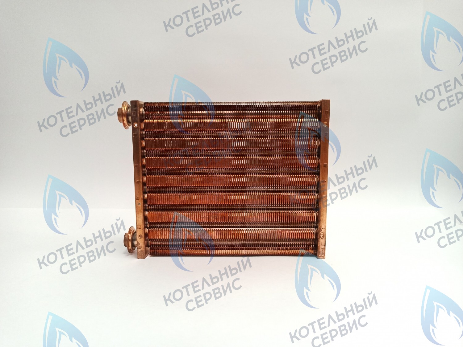 Теплообменник основной (первичный) (МЕДНЫЙ) Navien (с белыми прокладками в комплекте) Deluxe, Deluxe Plus, Prime, Smart Tok, Ace, Ace Coaxial 30K (30012860A, 30012860B, 30012860C, 30012721B, 30010299A)