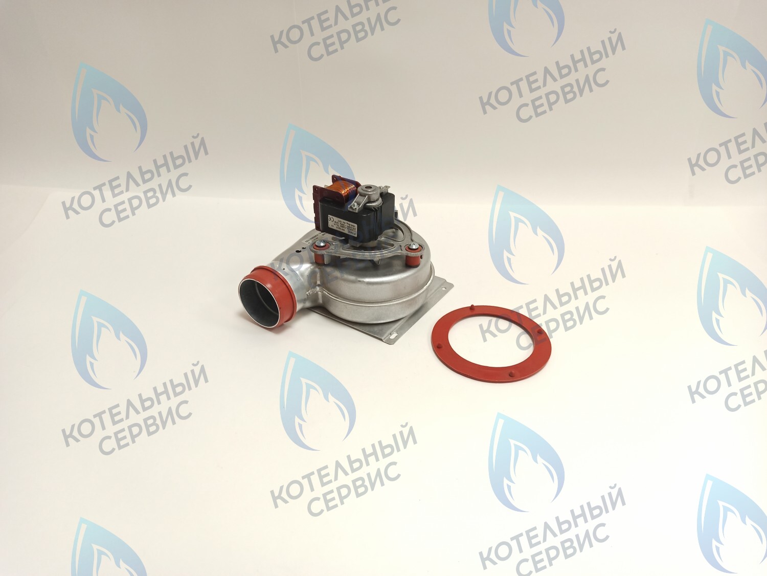 Вентилятор для котлов 24 кВт Polykraft Alpine Light с красными патрубками отбора (47W)