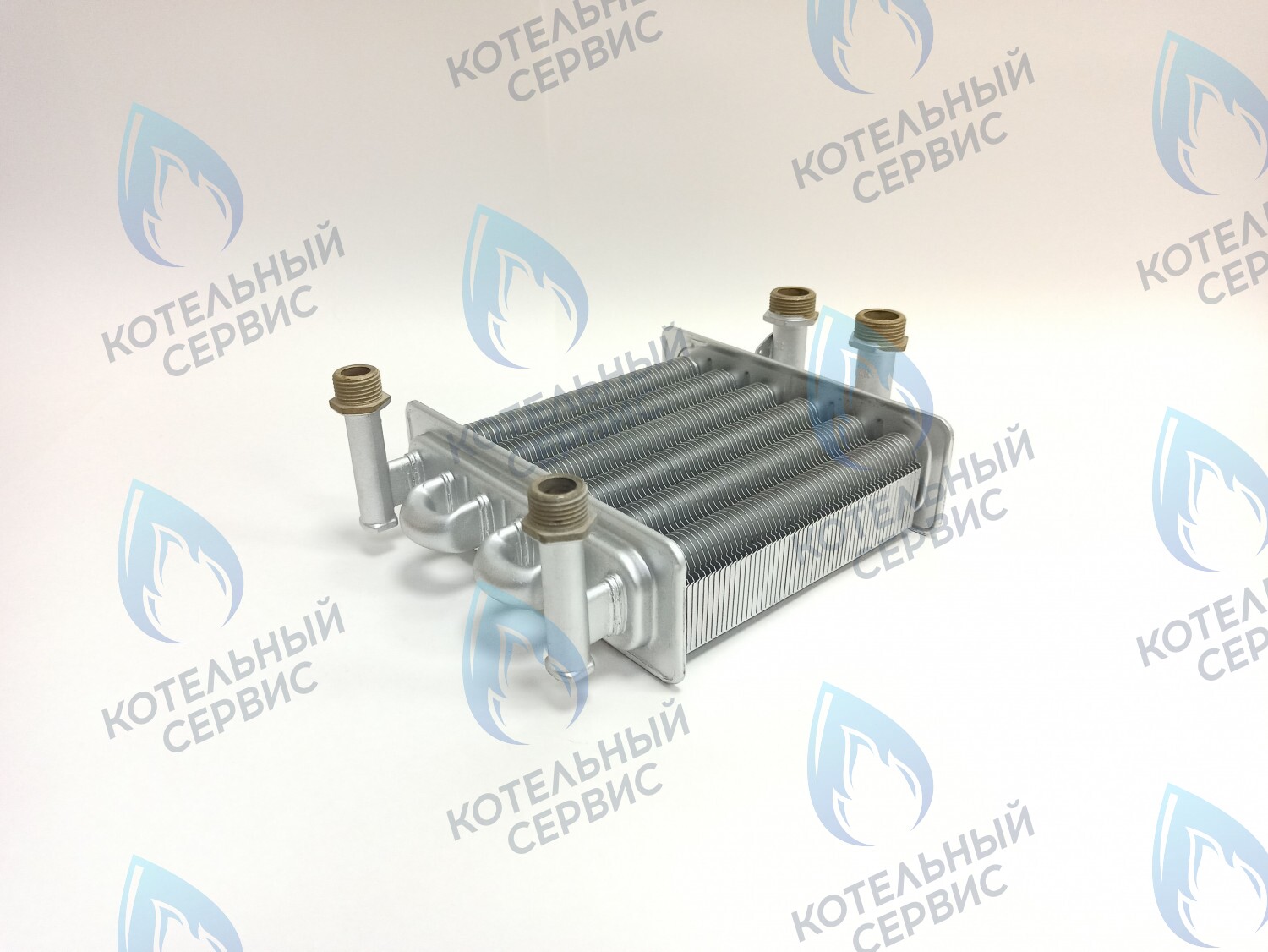 Теплообменник битермический 180 мм (173 мм внутри) 15-18 кВт KOREASTAR ACE 10-20 (KS90265550), FERROLI Domina 13-20 Pro (398065550, 90263110, 90263190)