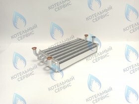 Теплообменник битермический 300мм 295мм (наружный-внутренний) Ferroli DOMIproject C/F32 (39819670, 37404120, 39819910, 37404311)