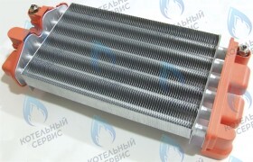Теплообменник битермический (290мм) 24кВт  Standart 24-T-1 GAZLUX
