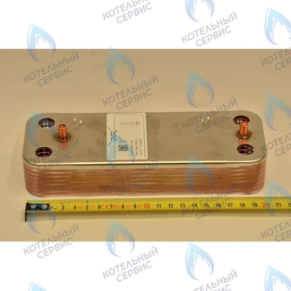 Вторичный пластинчатый теплообменник 14 пластин BAXI ECO, ECO-3, LUNA, LUNA (3, 3 Comfort) 280-310 Fi