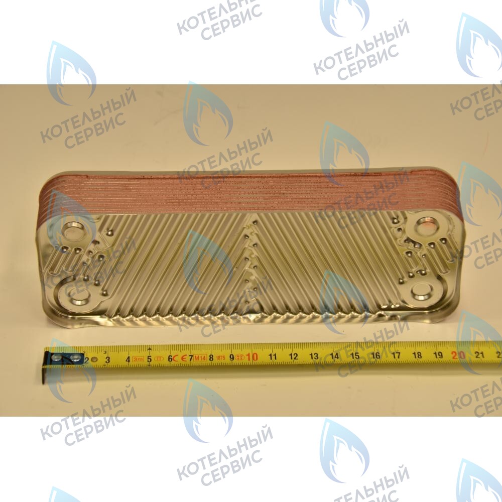 Вторичный пластинчатый теплообменник 14 пластин BAXI ECO, ECO-3, LUNA, LUNA (3, 3 Comfort) 280-310 Fi