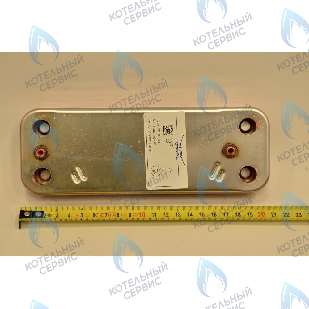 Теплообменник пластинчатый ГВС 10 пластин BAXI 24 кВт ECO ECO (COMPACT, 3, 3 COMPAT, FOUR, HOME, 4s, 5 COMPACT), FOURTECH