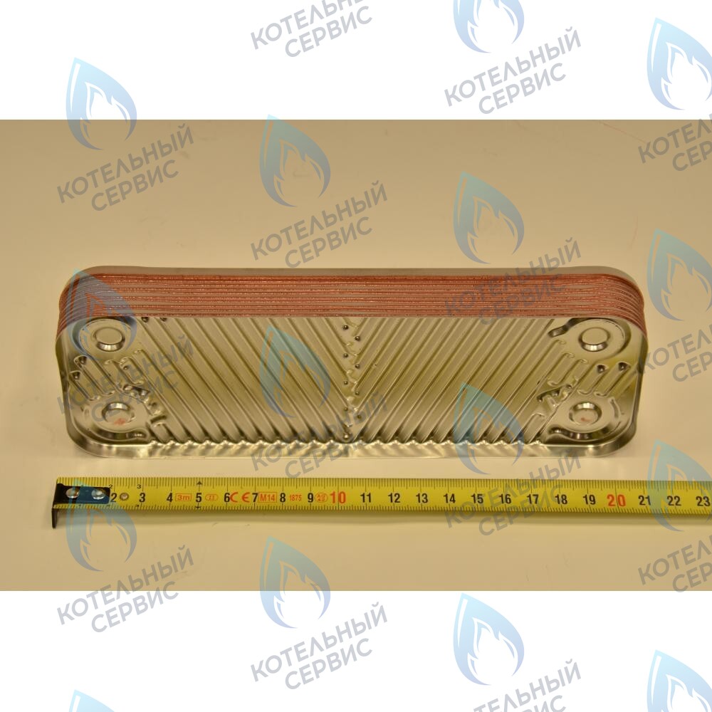 Теплообменник пластинчатый ГВС 10 пластин BAXI 24 кВт ECO ECO (COMPACT, 3, 3 COMPAT, FOUR, HOME, 4s, 5 COMPACT), FOURTECH