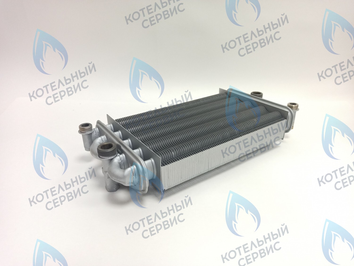 Битермический теплообменник VALMEX FONDITAL, NOVA FLORIDA, ALPHATHERM,  PROTHERM (в комплекте есть заглушка для одного отверстия) 6SCAMBIM03, 0020025297