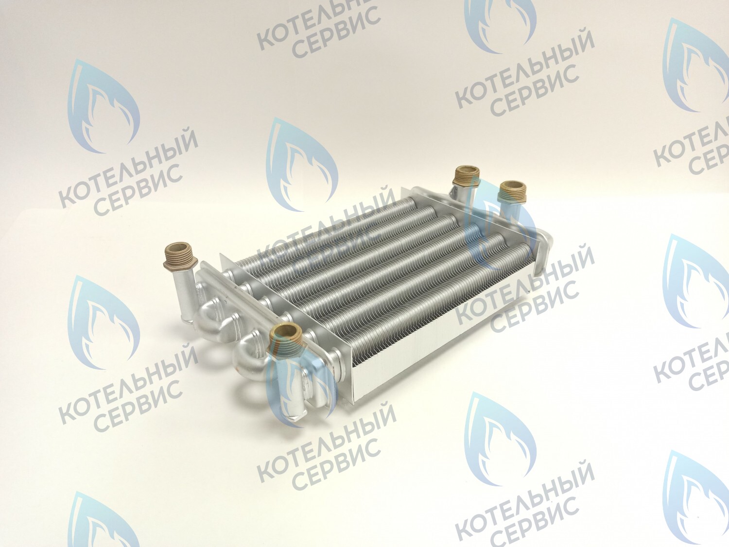 Теплообменник битермический 230 мм LEBERG 24ASF, ROCTERM TD-B24/TE-B24 (внимание, модель для бака сзади!), Oasis Eco BE-24, Olical 24 кВт, OLICAL F Series 24 KW