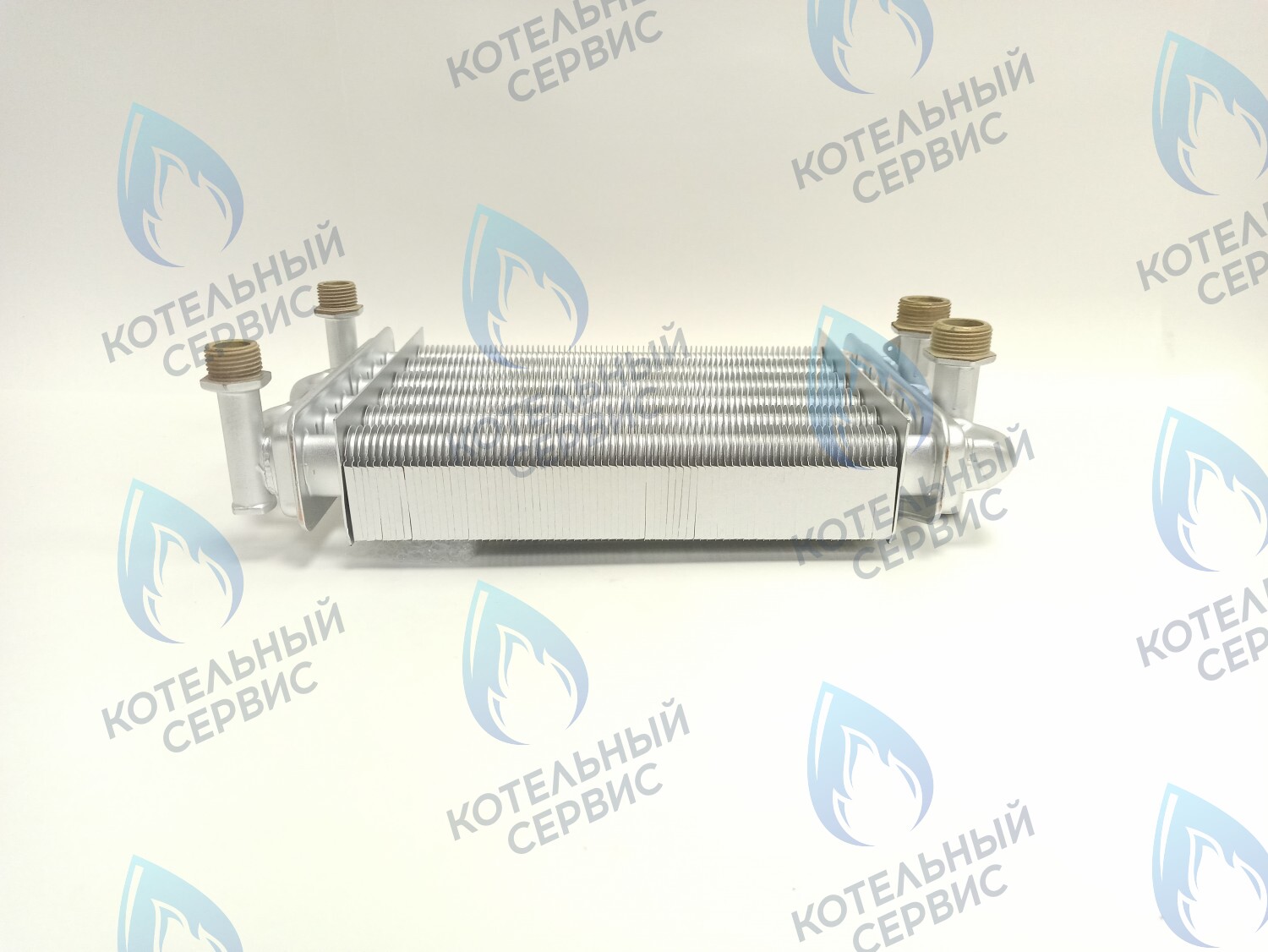 Теплообменник битермический 230мм LEBERG 24ASF, ROCTERM TD-B24/TE-B24 (внимание, модель для бака сзади!) Oasis Eco BE-24, Olical 24кВт, OLICAL F Series 24 KW