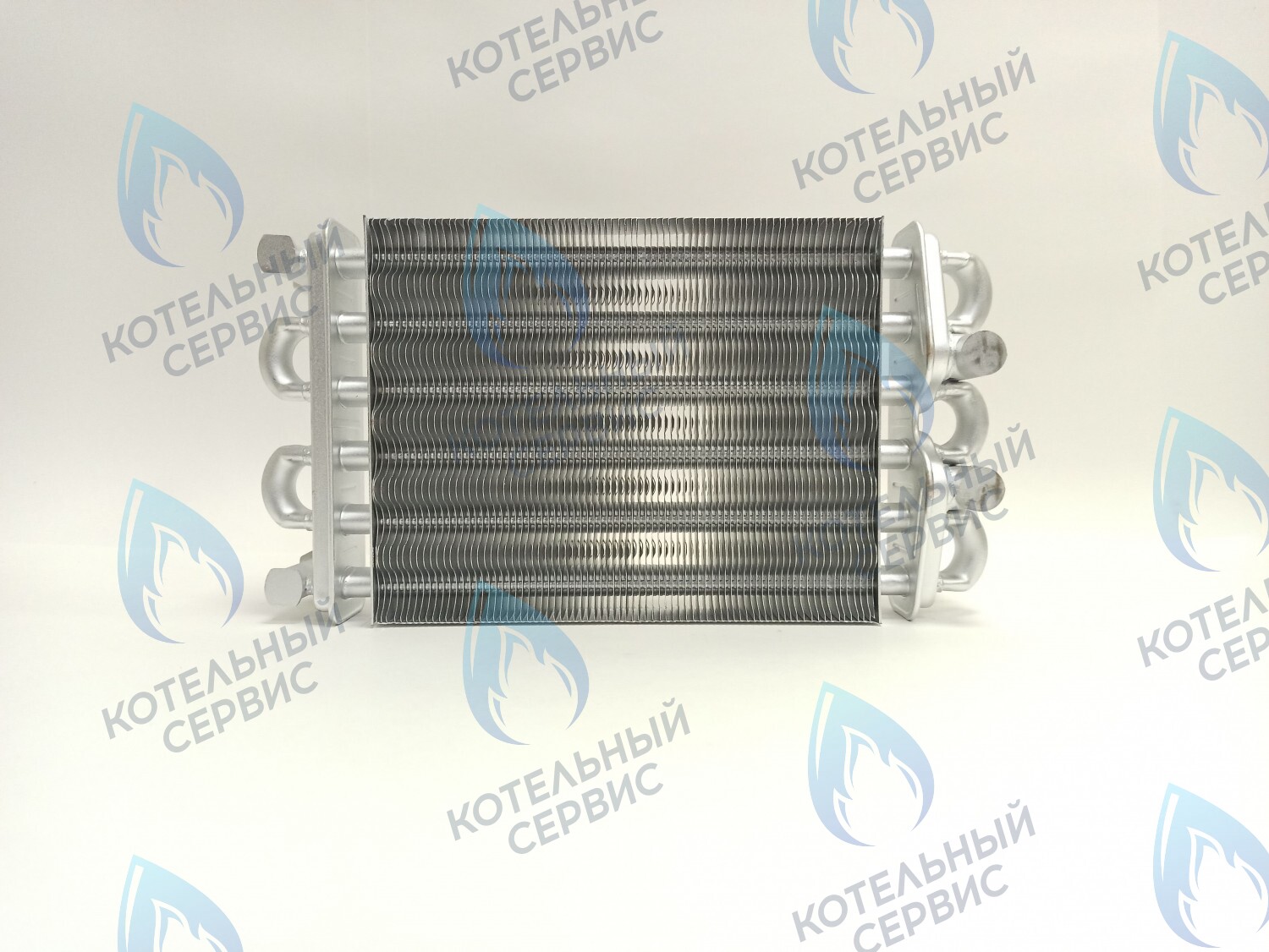 Теплообменник битермический 230мм LEBERG 24ASF, ROCTERM TD-B24/TE-B24 (внимание, модель для бака сзади!) Oasis Eco BE-24, Olical 24кВт, OLICAL F Series 24 KW