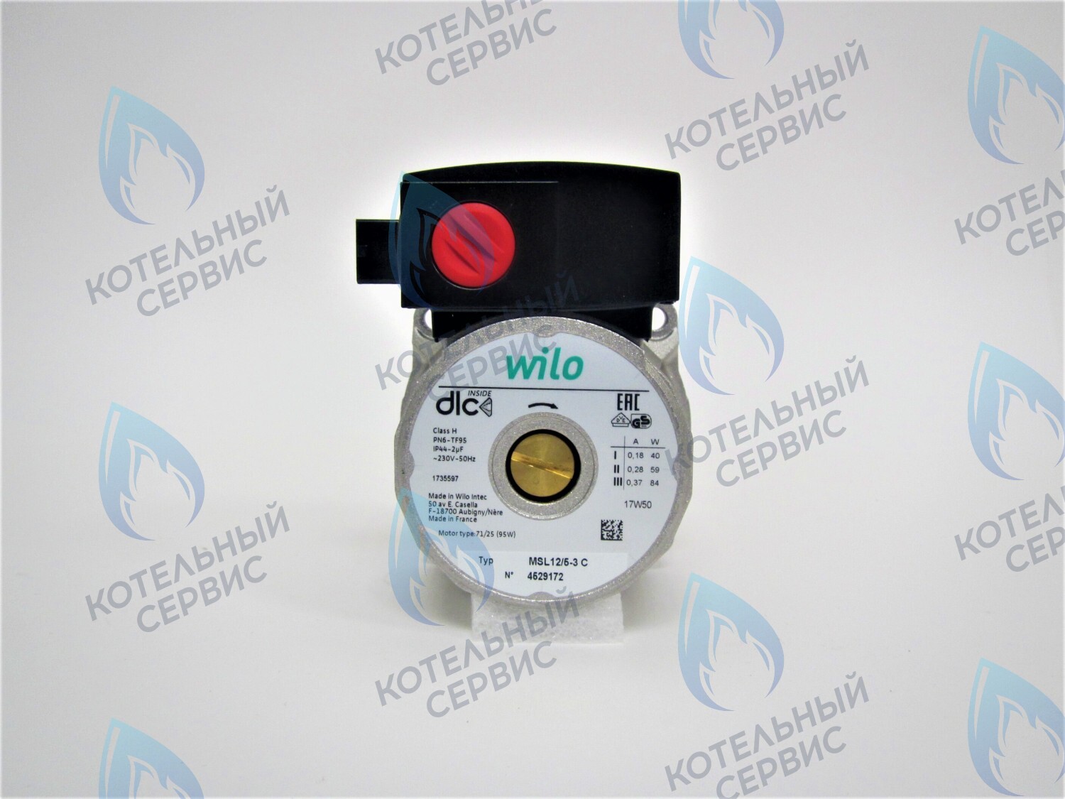 Двигатель насоса (без улитки, с терминалом) (12/5, 15/5) WILO KSL 15/5-3 C, NFSL 12/6 HE-3C 83w, MSL 12/5 84w (21мм по часовой)