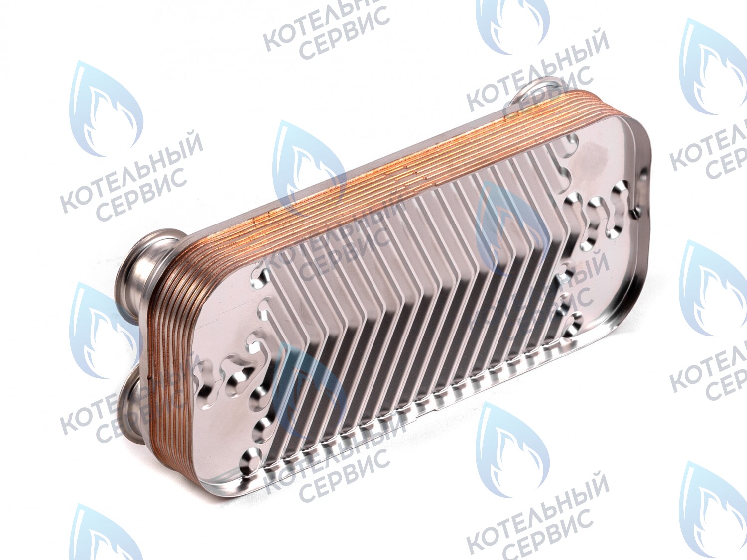 Теплообменник ГВС вторичный 12 пластин ARDERIA ESR 2.13, 2.16 (2060236), CELTIC-DS PLATINUM 3.13, 3.16 (2060236H), MASTER GAS SEOUL 11/14/16/21 (2060308)